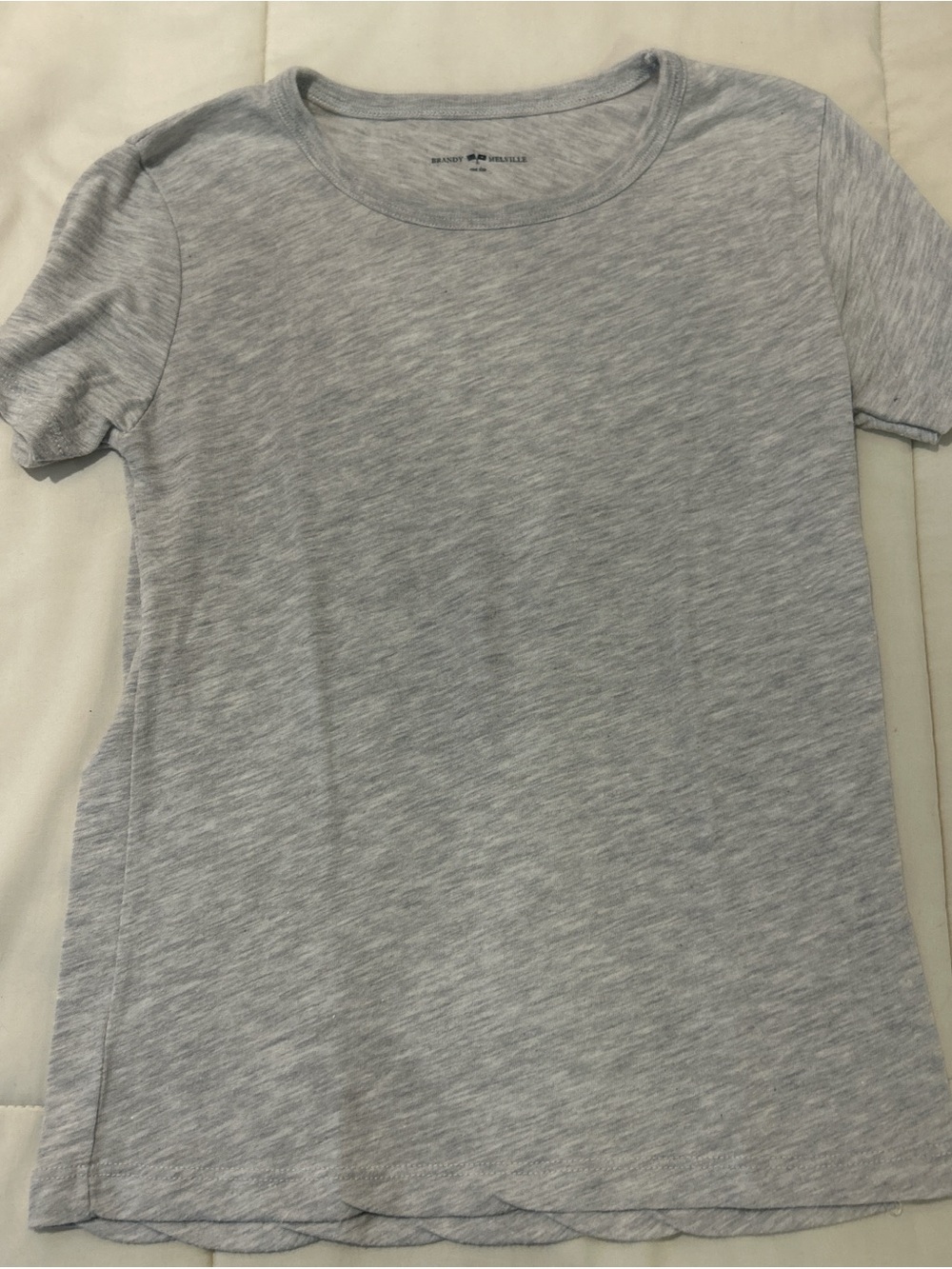 Brandy Melville Light Gray Tee